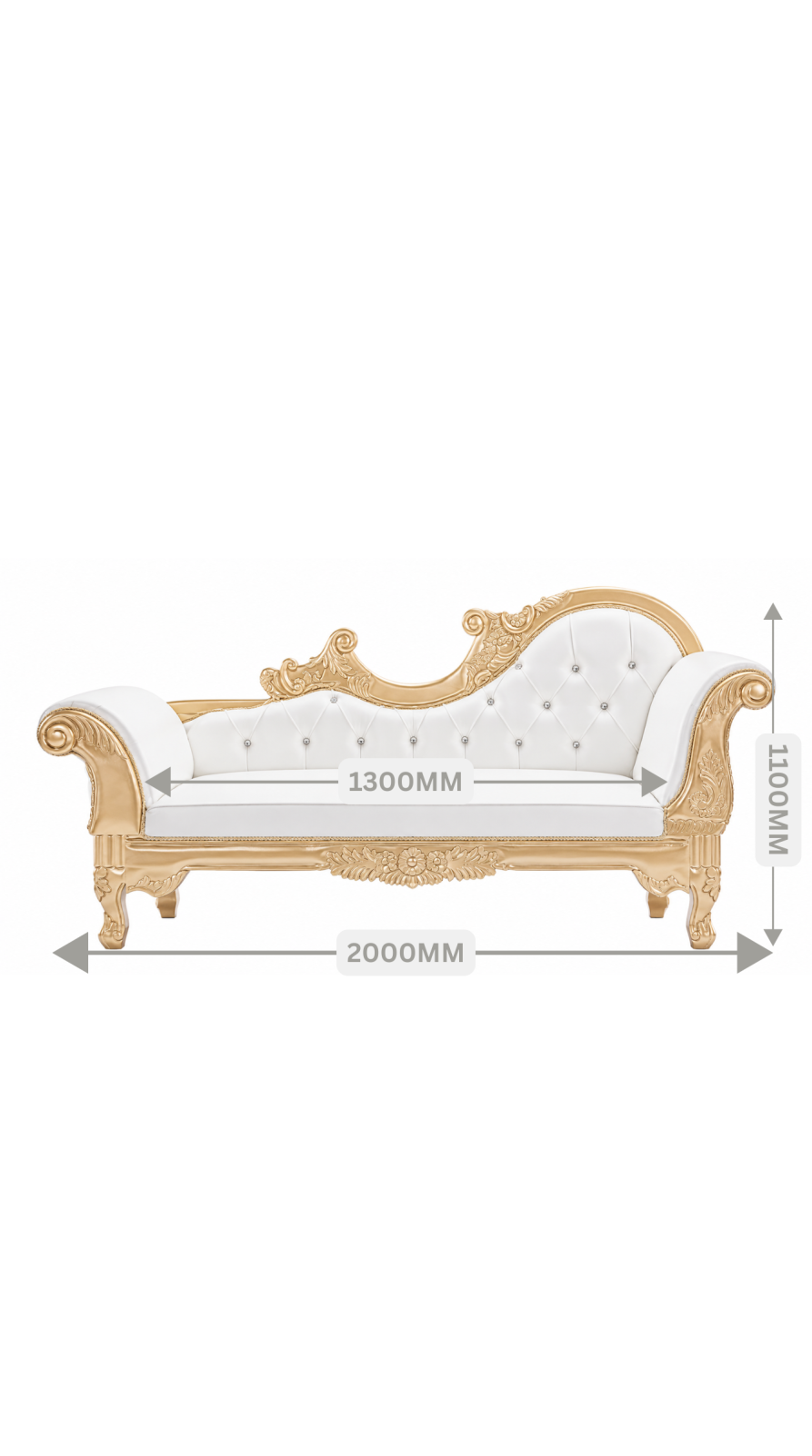 French Provincial Chaise Lounge - Thumbnail 2