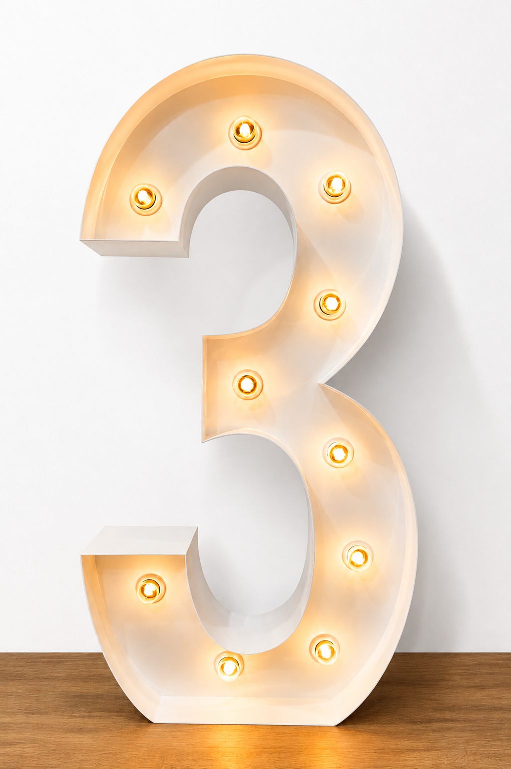 Light Up Numbers - Number 3