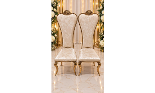 Gold High-Back Chair