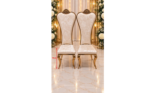 Gold High-Back Chair - Thumbnail 2