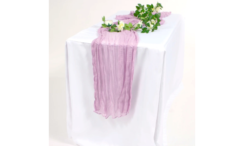 Cheesecloth Table Runner - Lavender - Thumbnail 3
