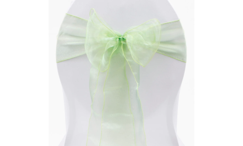 Organza Chair Sashes - Olive Green