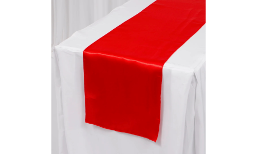 Table Runner - Satin - Red - Thumbnail 2