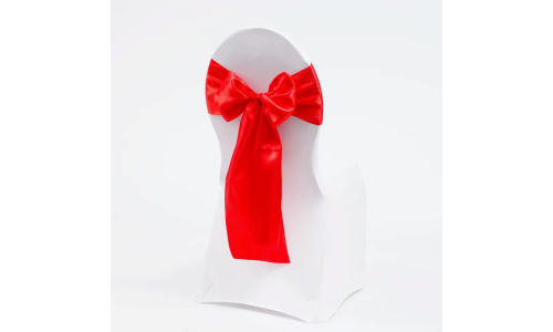 Chair Sash - Satin - Red - Thumbnail 2