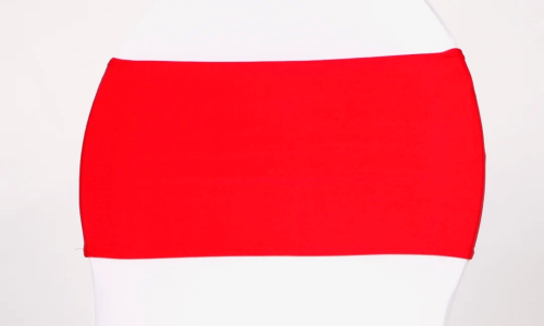 Lycra Chair Band W/Slider - Red - Thumbnail 2