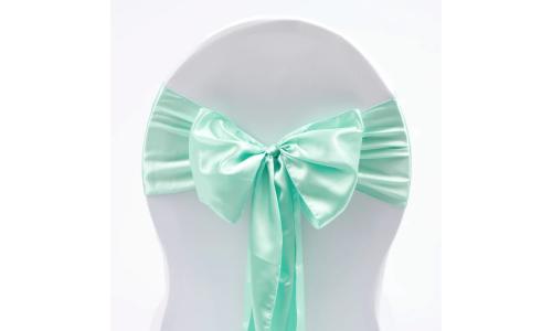 Chair Sash - Satin - Mint - Thumbnail 2