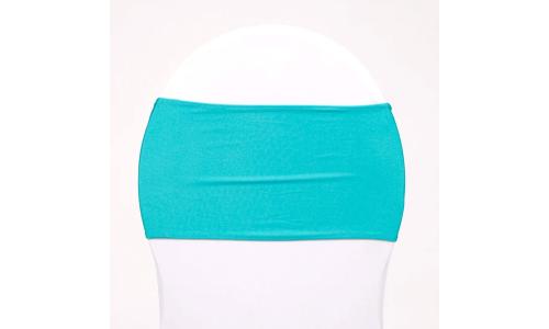 Lycra Chair Band W/Slider - Turquoise