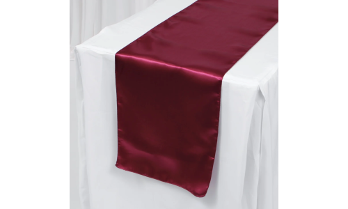 Table Runner - Satin - Burgundy - Thumbnail 2