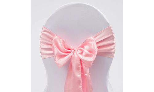 Chair Sash - Satin - Light Pink