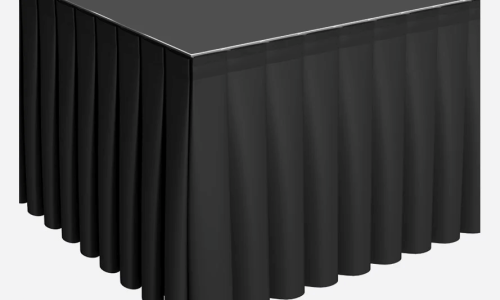Table Skirting - Black - Thumbnail 3
